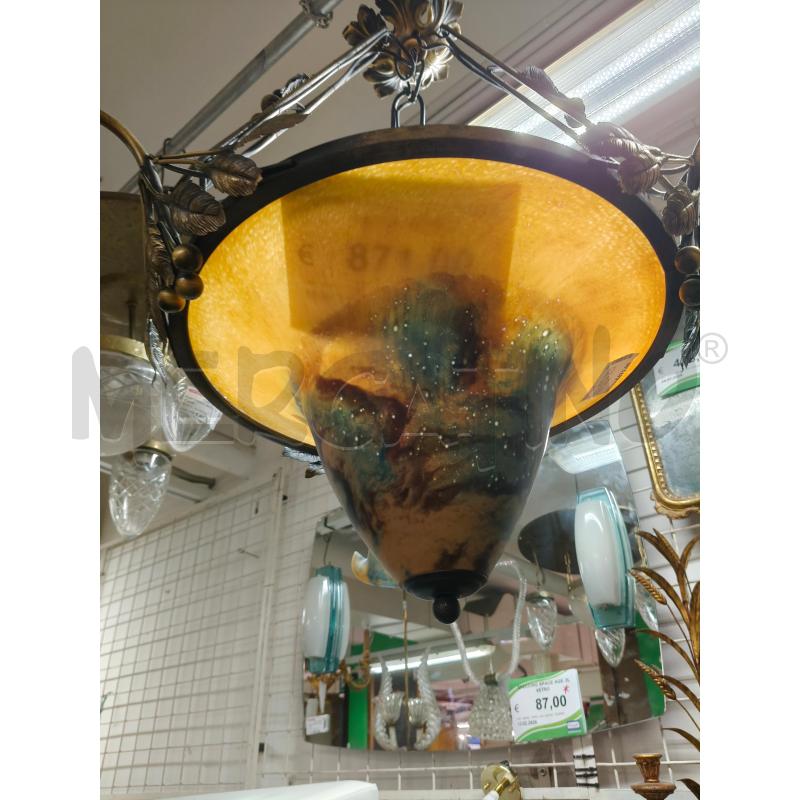 LAMPADARIO TIPO GALLE PASTA  VETRO | Mercatino dell'Usato Roma talenti 4