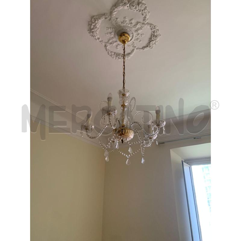 LAMPADARIO VETRO DA RIV 5L | Mercatino dell'Usato Roma talenti 1
