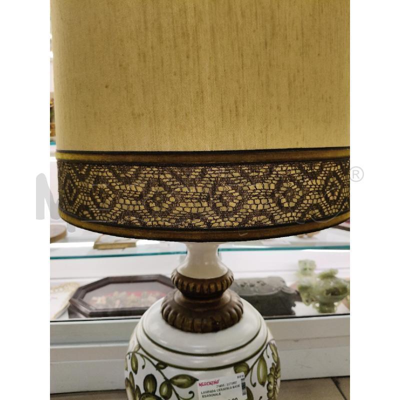 LAMPADA CERAMICA BASE ESAGONALE  | Mercatino dell'Usato Roma talenti 2