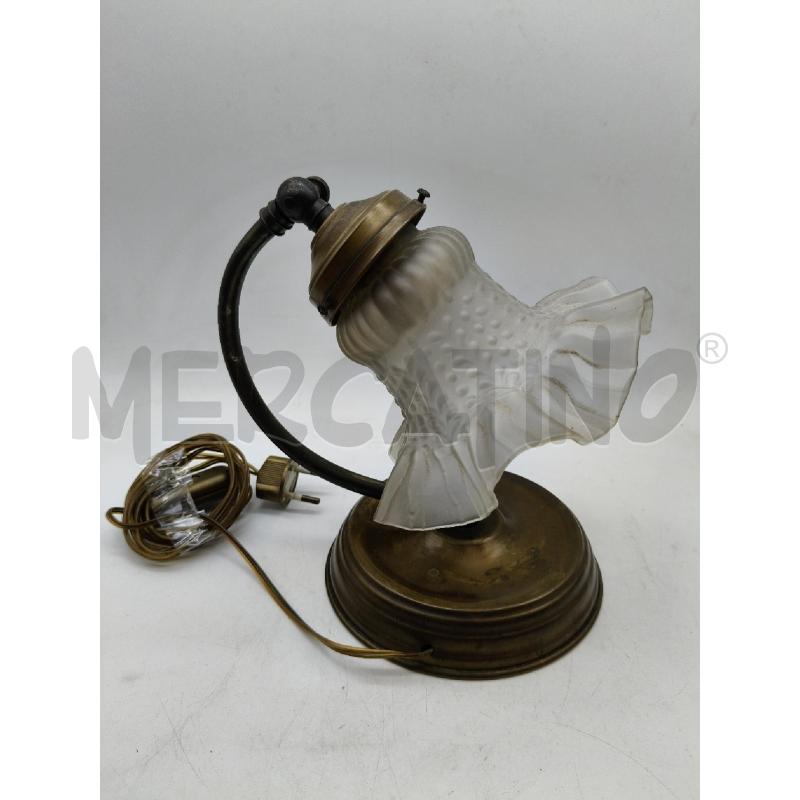 LAMPADA COMODINO CROMO VETRO ST LIB  | Mercatino dell'Usato Roma talenti 1