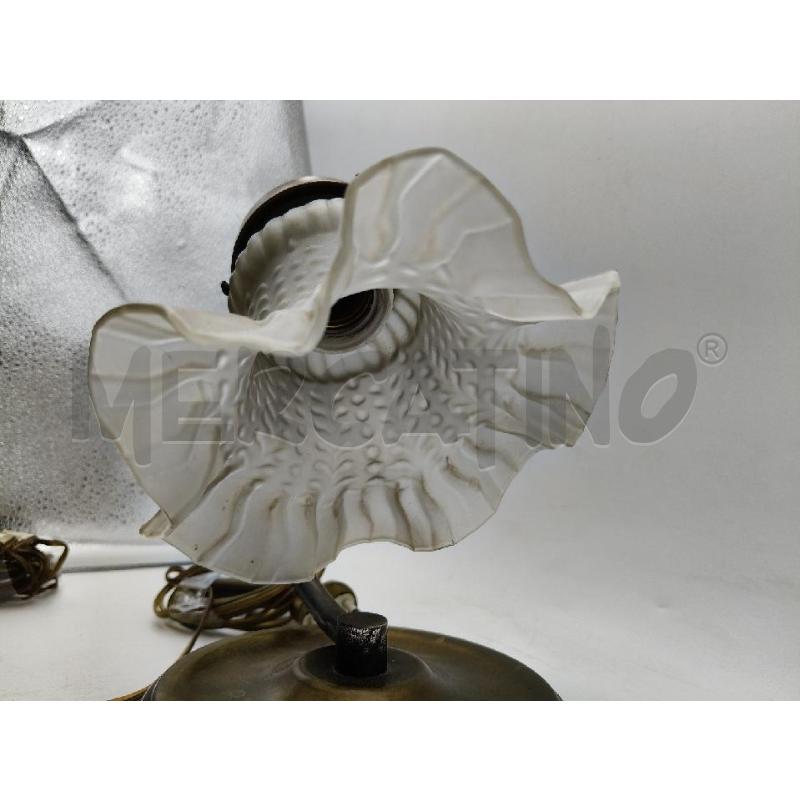 LAMPADA COMODINO CROMO VETRO ST LIB  | Mercatino dell'Usato Roma talenti 2