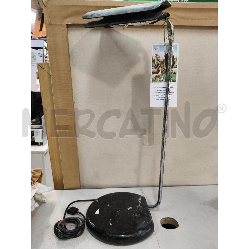 LAMPADA DESIGN MARMO CROMO NERO  | Mercatino dell'Usato Roma talenti 1