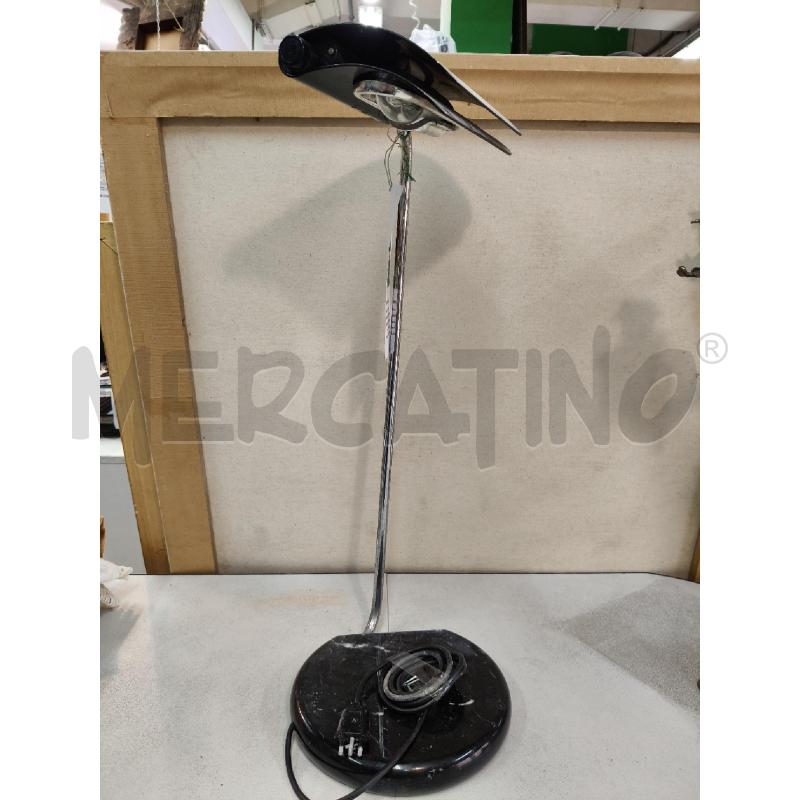 LAMPADA DESIGN MARMO CROMO NERO  | Mercatino dell'Usato Roma talenti 2