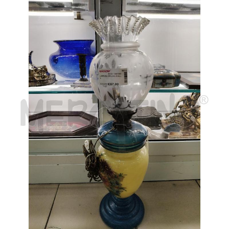 LAMPADA OPALINA GIALLA | Mercatino dell'Usato Roma talenti 1
