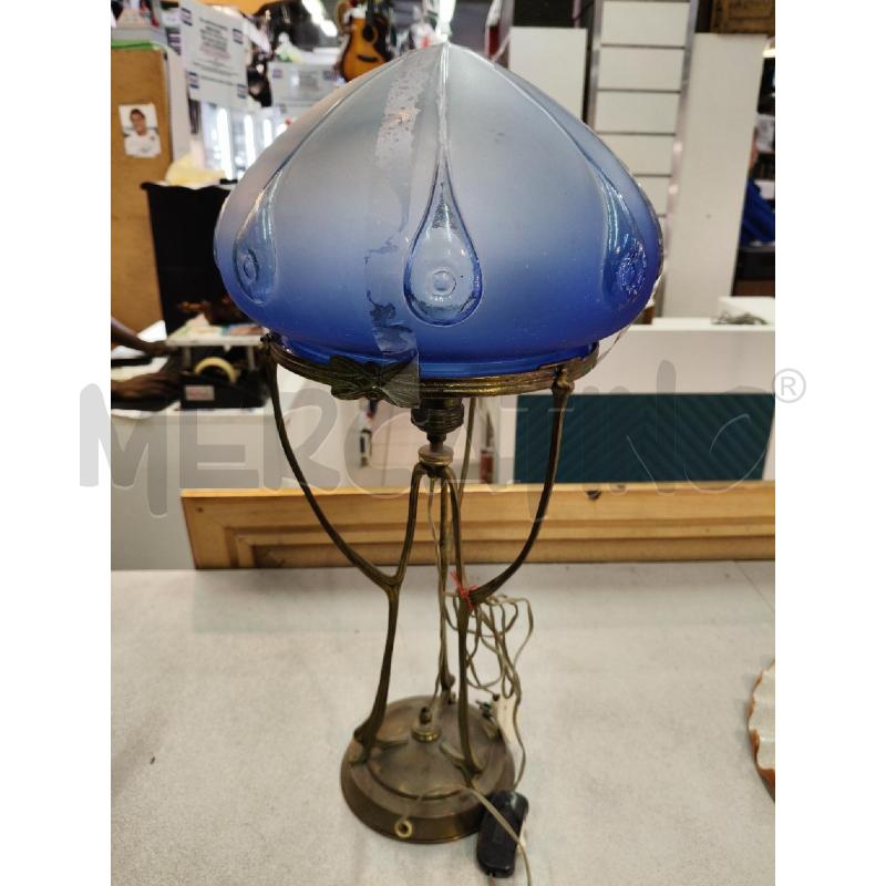 LAMPADA OTT VETRO BLU LIBERTY | Mercatino dell'Usato Roma talenti 1