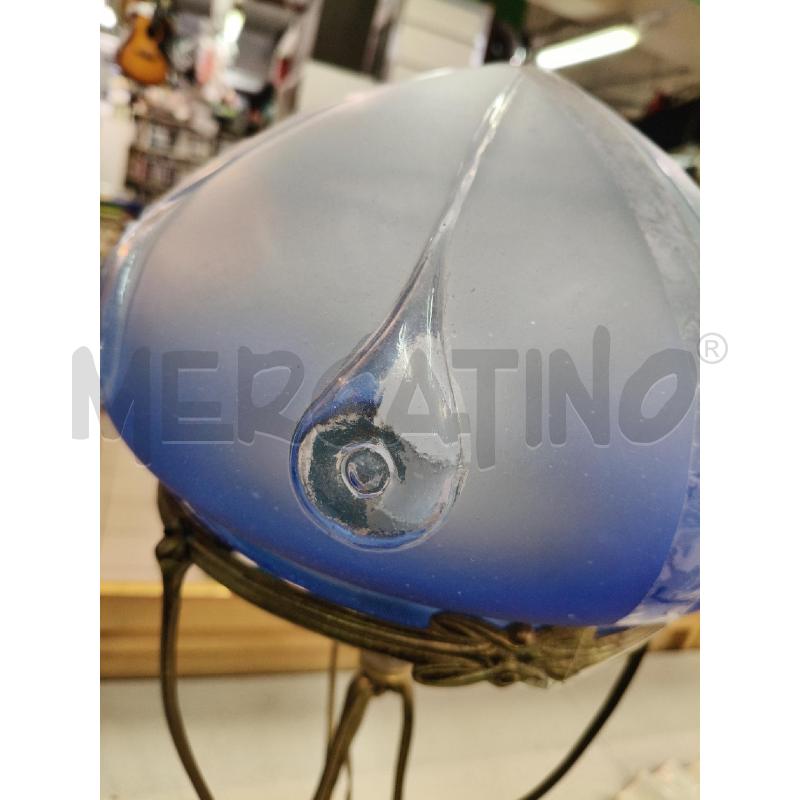 LAMPADA OTT VETRO BLU LIBERTY | Mercatino dell'Usato Roma talenti 5
