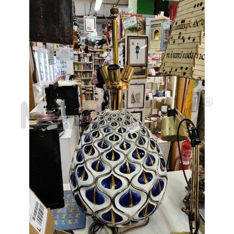 LAMPADA PIGNA CER BIA BLU VINT DA RIV  | Mercatino dell'Usato Roma talenti 1