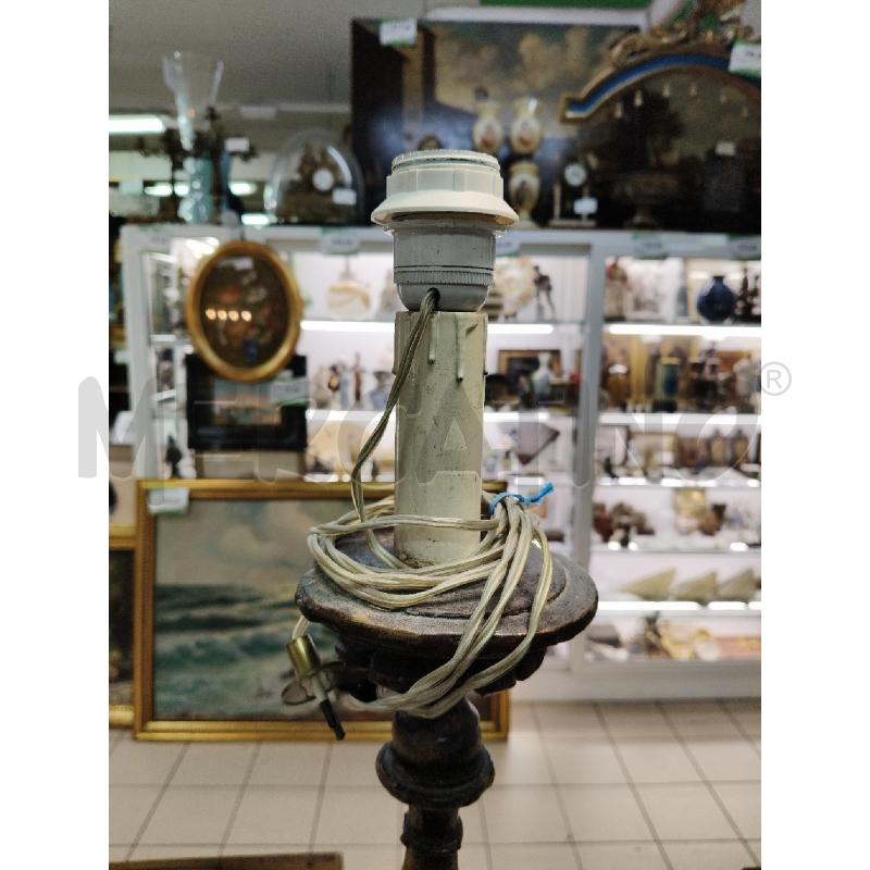 LAMPADA TORCERE LEGNO PUTTINO EP  | Mercatino dell'Usato Roma talenti 5