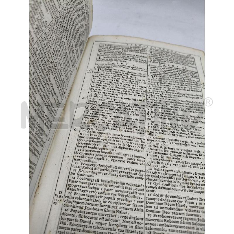 LA BIBLIA SACRA VULGATAE EDITIONIS 1714 | Mercatino dell'Usato Roma talenti 4