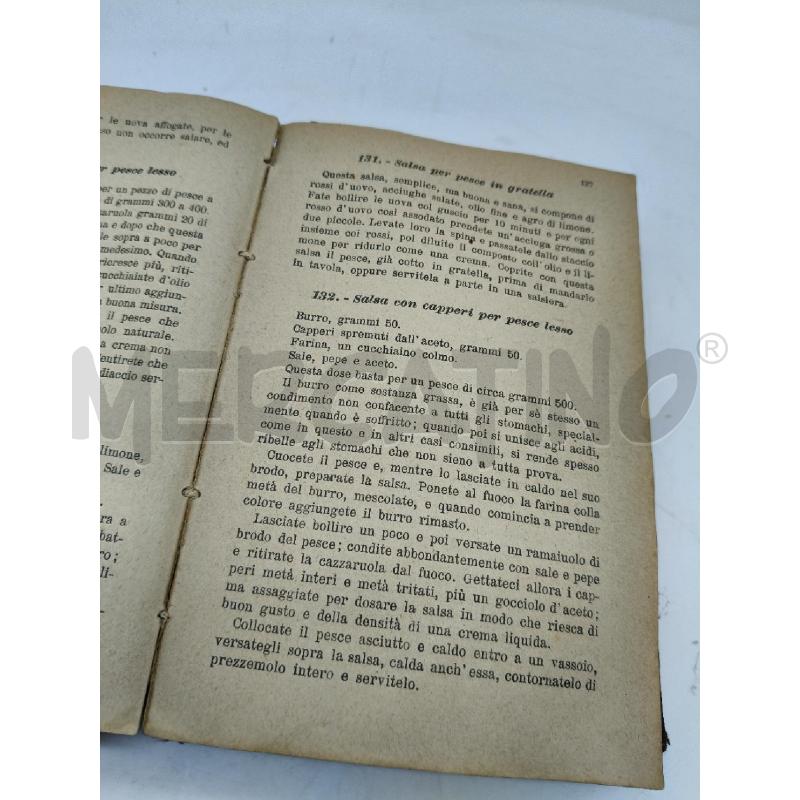 LA SCIENZA IN CUCINA E L'ARTE DI MANGIAR BENE ARTUSI 1921 DA RIV | Mercatino dell'Usato Roma talenti 5