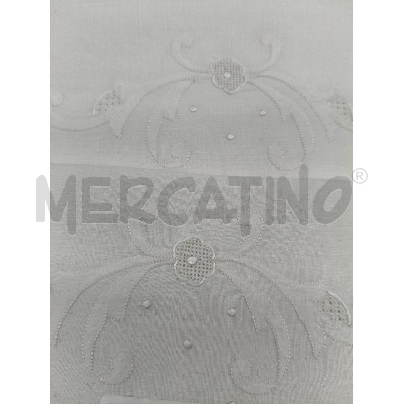 LENZUOLO MATRIMONIALE+2 FEDERE LINO RICAMI  | Mercatino dell'Usato Roma talenti 3