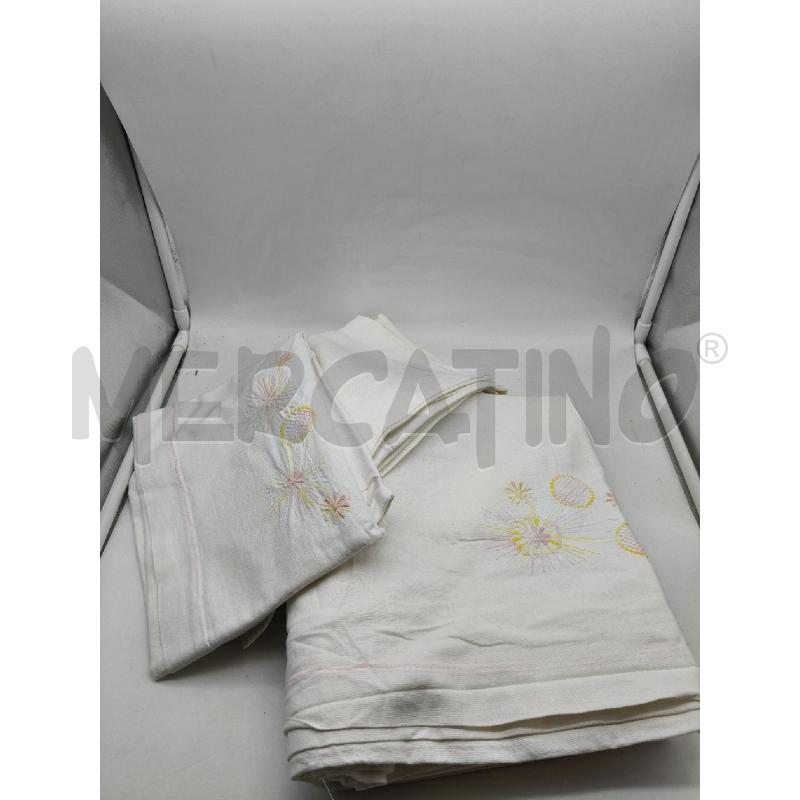 LENZUOLO MATRIMONIALE+2 FEDERE RIC FIORI  | Mercatino dell'Usato Roma talenti 1