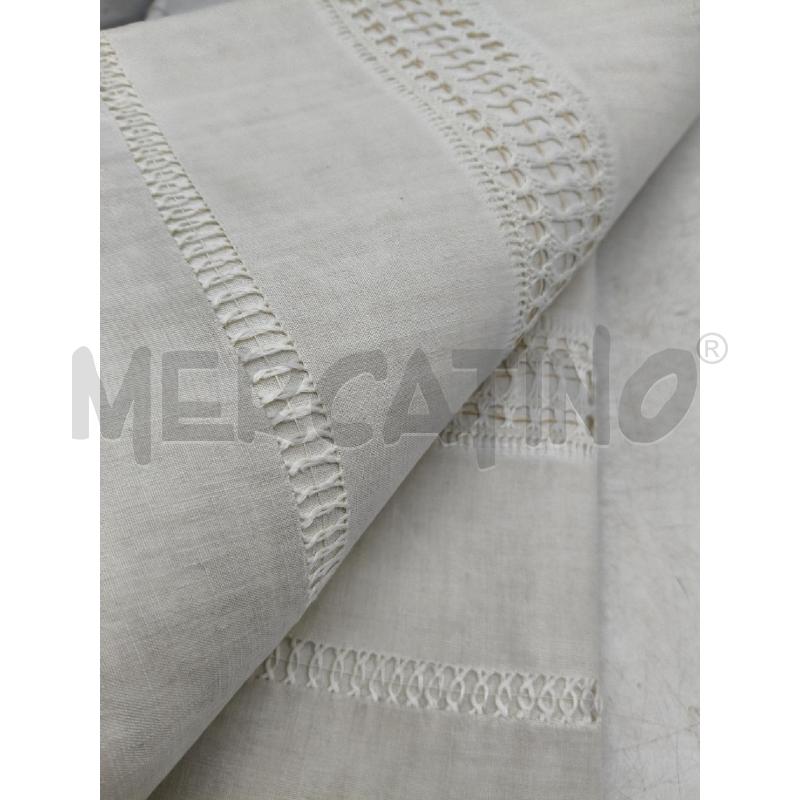 LENZUOLO MATRIMONIALE EPOCA RICAMI  | Mercatino dell'Usato Roma talenti 2