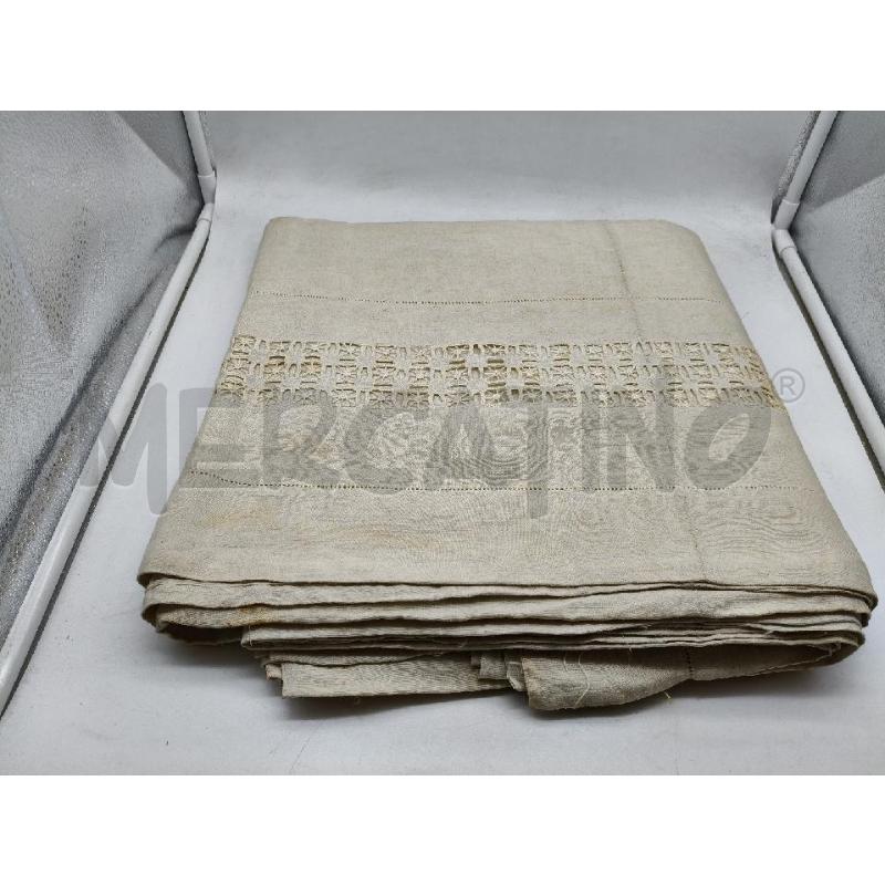 LENZUOLO MATRIMONIALE EPOCA RICAMI  | Mercatino dell'Usato Roma talenti 1