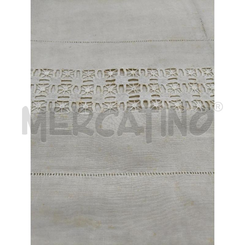 LENZUOLO MATRIMONIALE EPOCA RICAMI  | Mercatino dell'Usato Roma talenti 2