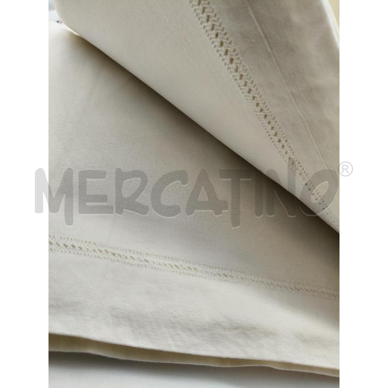 LENZUOLO MATRIMONIALE LIBERTY RICAMO  | Mercatino dell'Usato Roma talenti 3