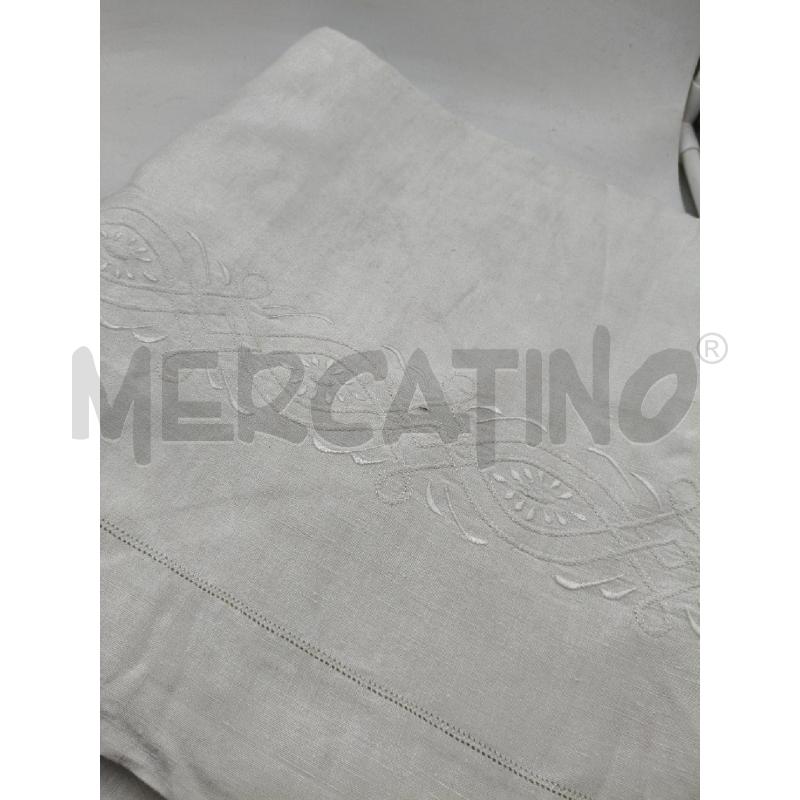 LENZUOLO MATRIMONIALE LINO RIC  | Mercatino dell'Usato Roma talenti 4