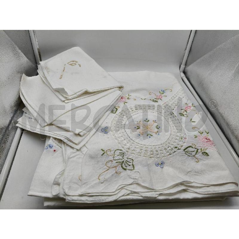 LENZUOLO MATRIMONIALE ORGANZA RICAMI  | Mercatino dell'Usato Roma talenti 3