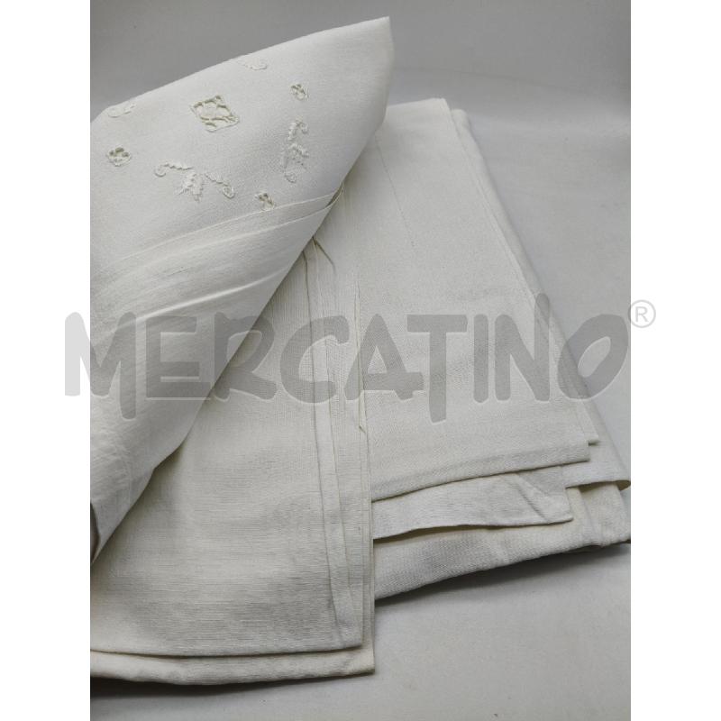 LENZUOLO MATRIMONIALE RICAMI  | Mercatino dell'Usato Roma talenti 3