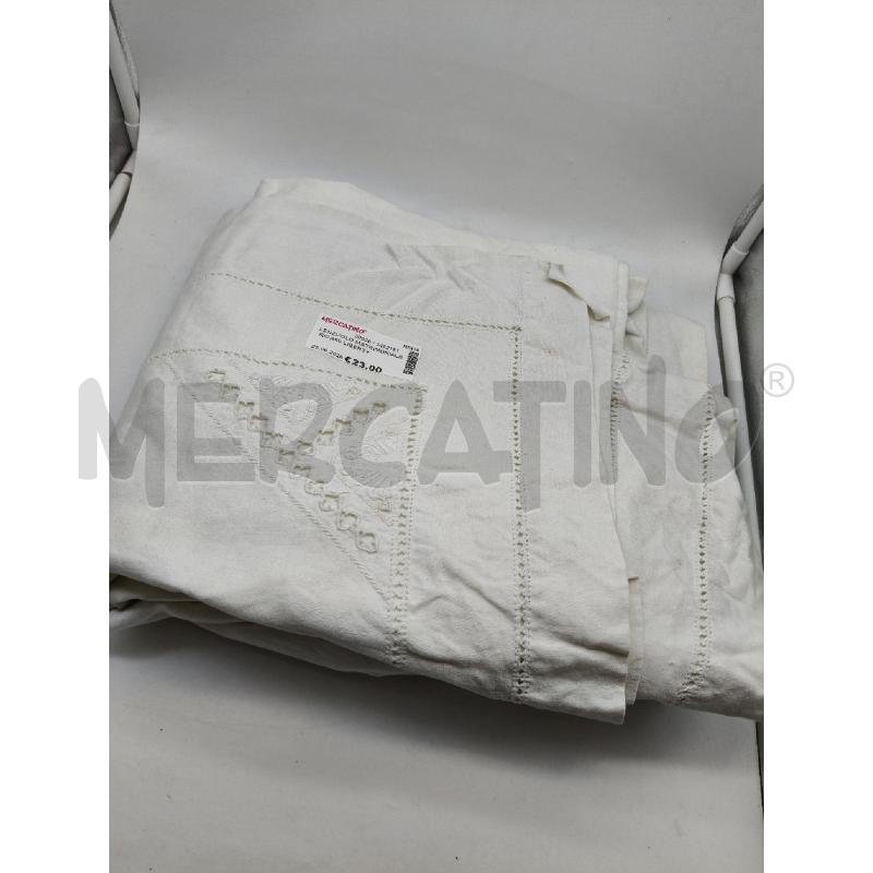 LENZUOLO MATRIMONIALE RICAMI LIBERTY  | Mercatino dell'Usato Roma talenti 1
