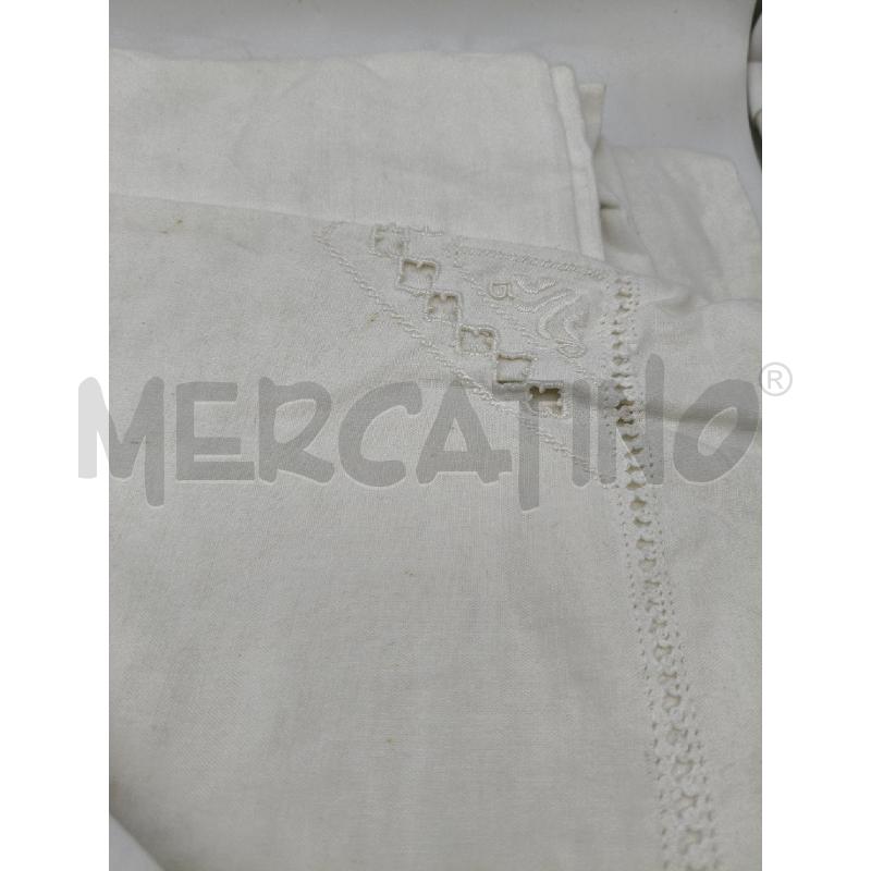 LENZUOLO MATRIMONIALE RICAMI LIBERTY  | Mercatino dell'Usato Roma talenti 3