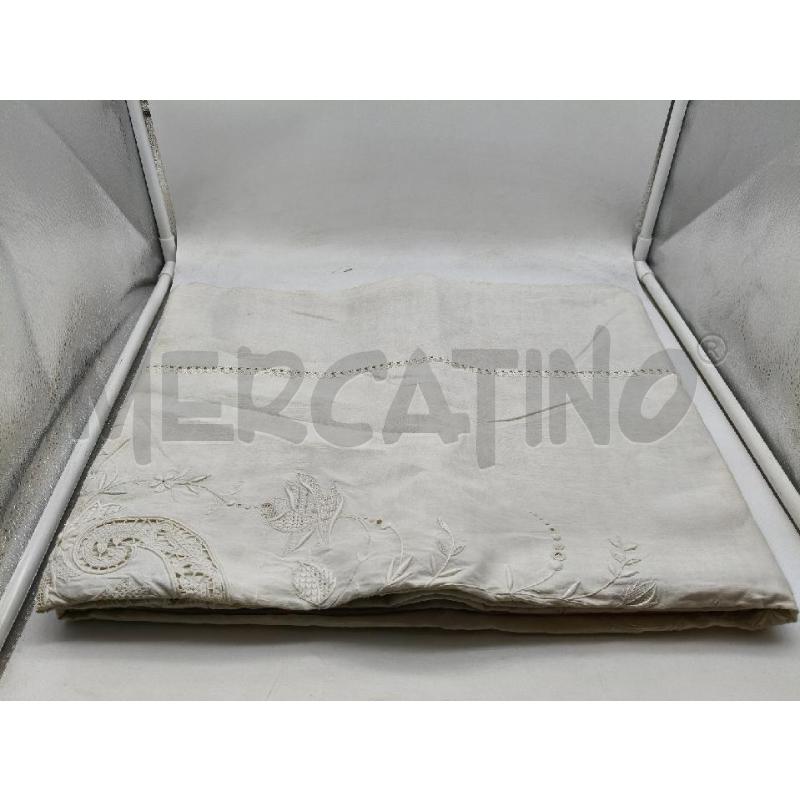 LENZUOLO MATRIMONIALE VITTORIANO RICAMI  | Mercatino dell'Usato Roma talenti 1