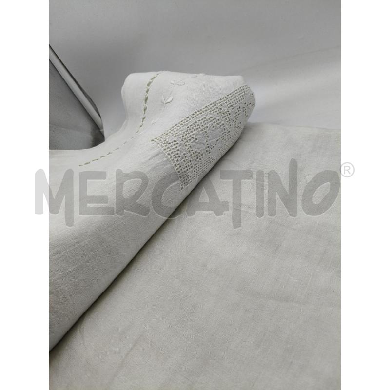 LENZUOLO MATR EP RICAMI BIANCO | Mercatino dell'Usato Roma talenti 5