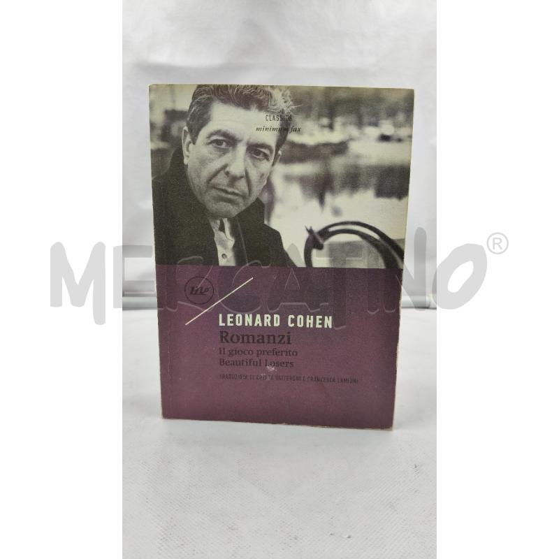 LEONARD COHEN ROMANZI | Mercatino dell'Usato Roma talenti 1