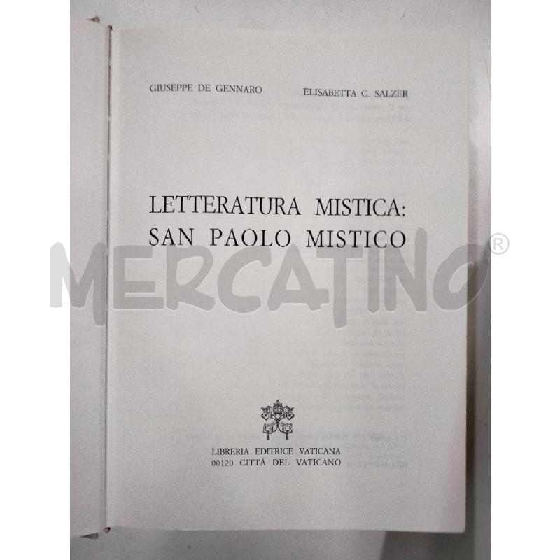 LETTERATURA MISTICA SAN PAOLO MISTICO | Mercatino dell'Usato Roma talenti 2