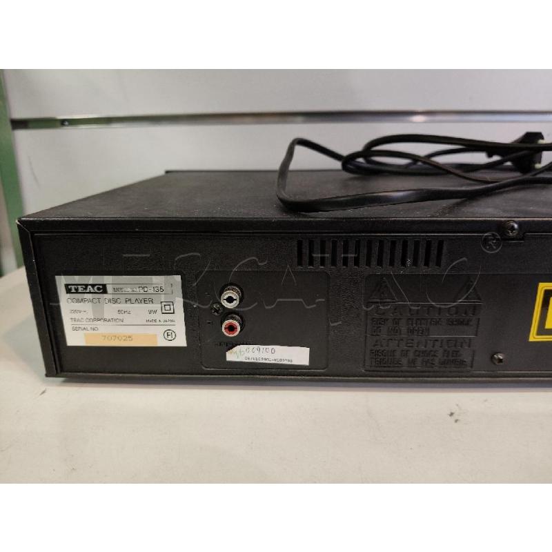 LETTORE CD TEAC COMPACT DISC PD-135 NO TLC | Mercatino dell'Usato Roma talenti 4