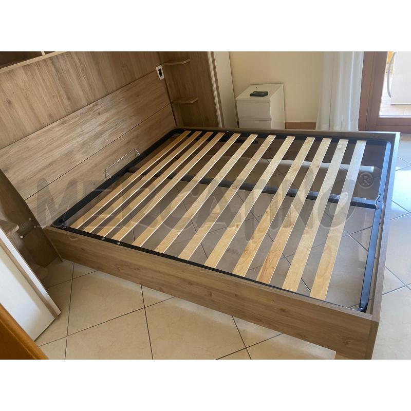 LETTO MATRIMONIALE CONTENITORE C/ROVERE | Mercatino dell'Usato Roma talenti 2