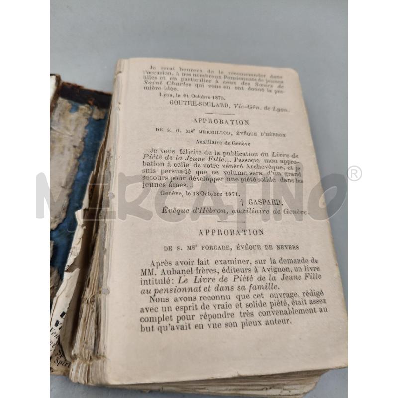 LE LIVRE DE PIETÉ DE LA JEUNE FILLE 1890 | Mercatino dell'Usato Roma talenti 4