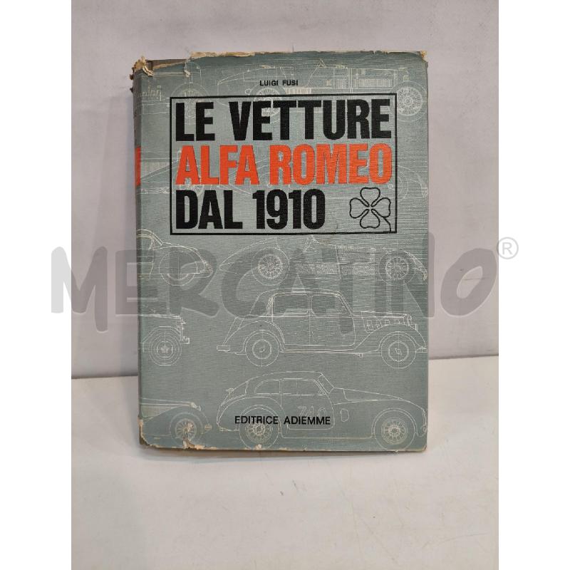 LE VETTURE ALFA ROMEO DAL 1910 | Mercatino dell'Usato Roma talenti 1