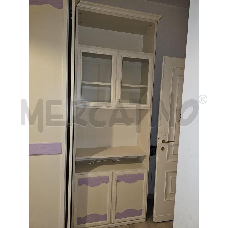 LIBRERIA VETRINA BEIGE LILLA 4SP | Mercatino dell'Usato Roma talenti 1