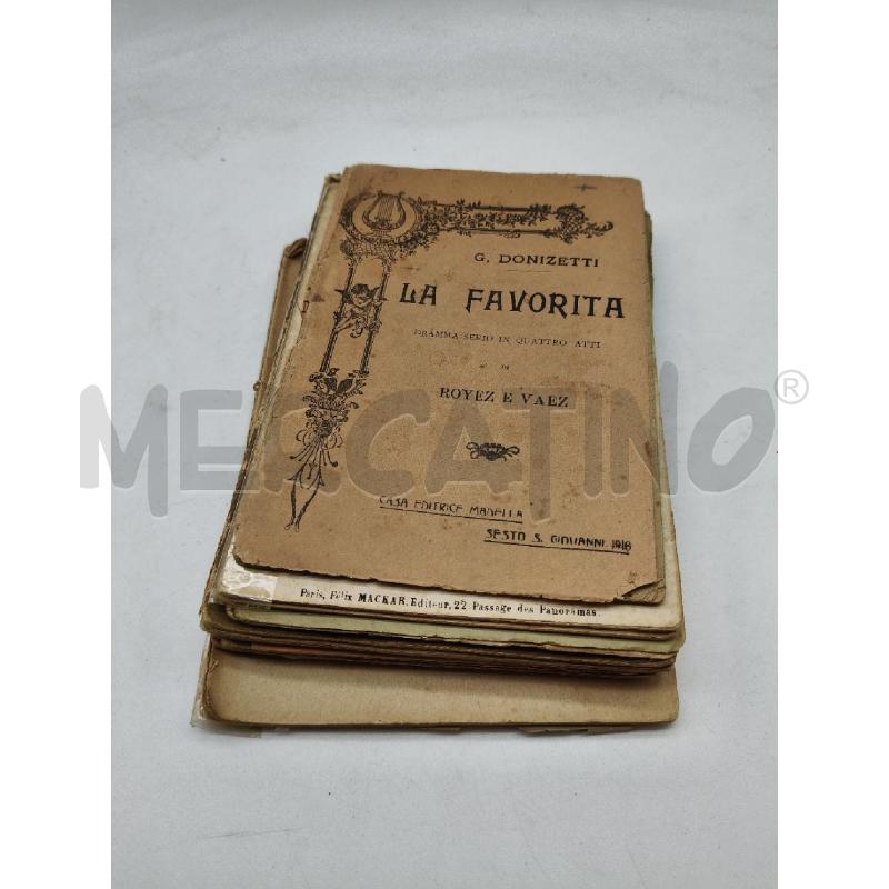 LOTTO LIBRETTI OPERA | Mercatino dell'Usato Roma talenti 1