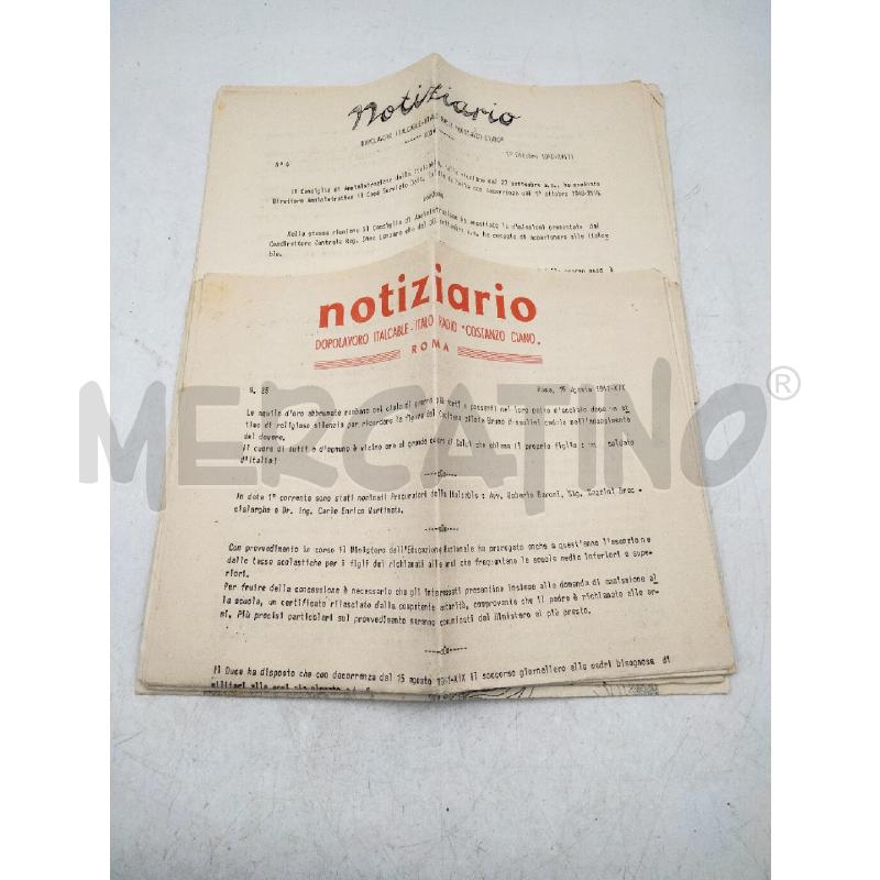 LOTTO NOTIZIARI ITALCABLE ANNI 40 | Mercatino dell'Usato Roma talenti 3