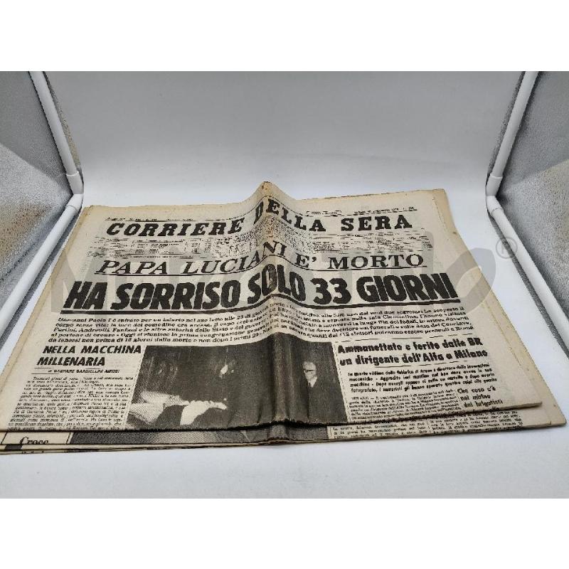 LOTTO QUOTIDIANO MORTE GIOVANNI PAOLO I 1978 | Mercatino dell'Usato Roma talenti 1