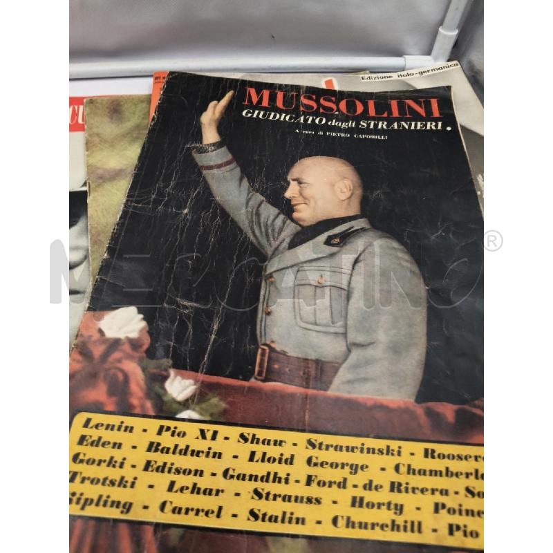 LOTTO RIVISTE D'EPOCA MUSSOLINI  | Mercatino dell'Usato Roma talenti 2
