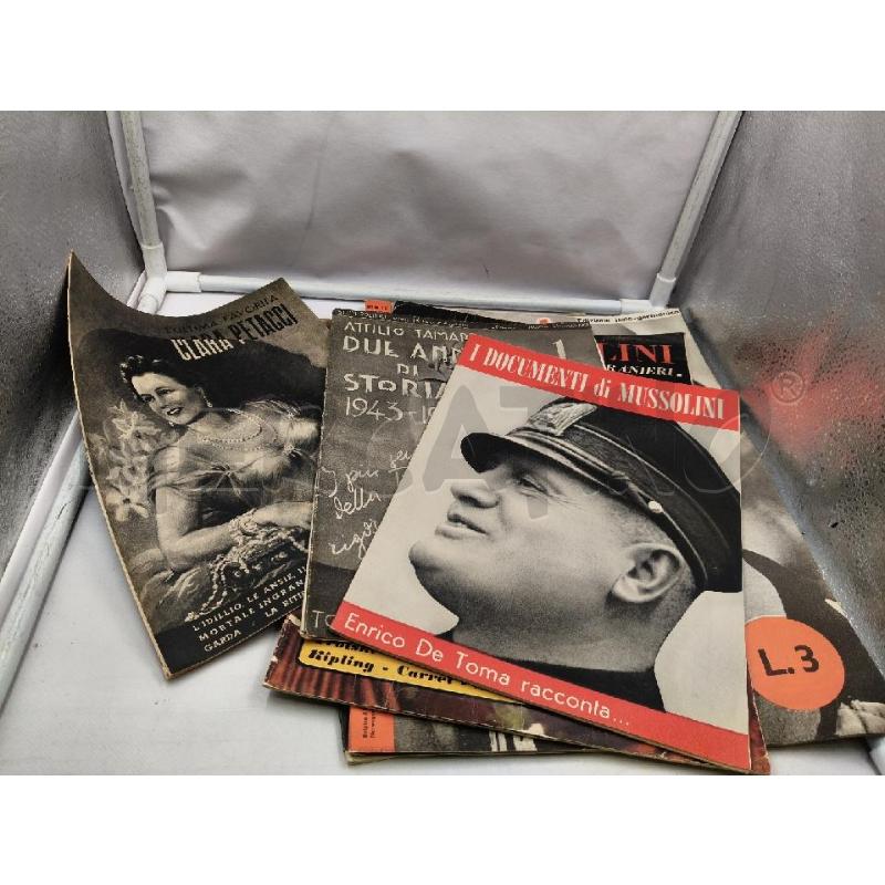 LOTTO RIVISTE D'EPOCA MUSSOLINI  | Mercatino dell'Usato Roma talenti 3