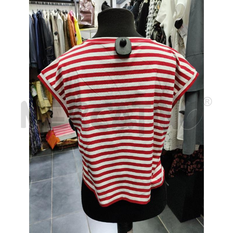 MAGLIA D LIU JO RIGHE BIA ROSSO WAVES ORO  | Mercatino dell'Usato Roma talenti 2
