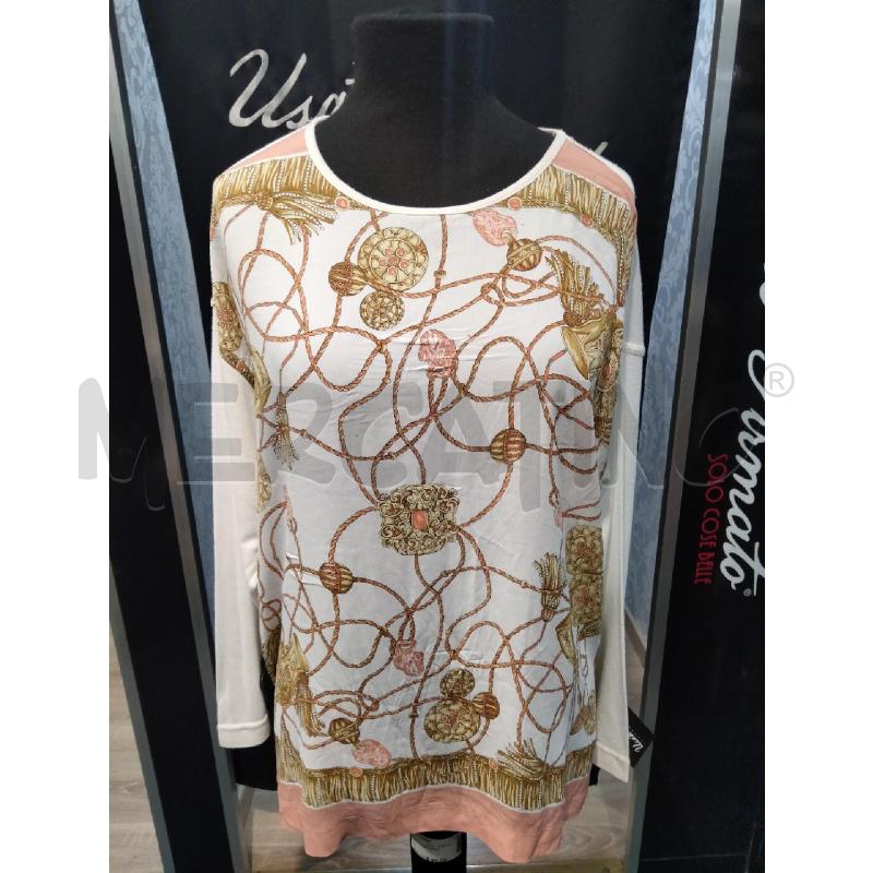 MAGLIA D MARELLA BIA FRONT ST CATENE ROSA | Mercatino dell'Usato Roma talenti 1