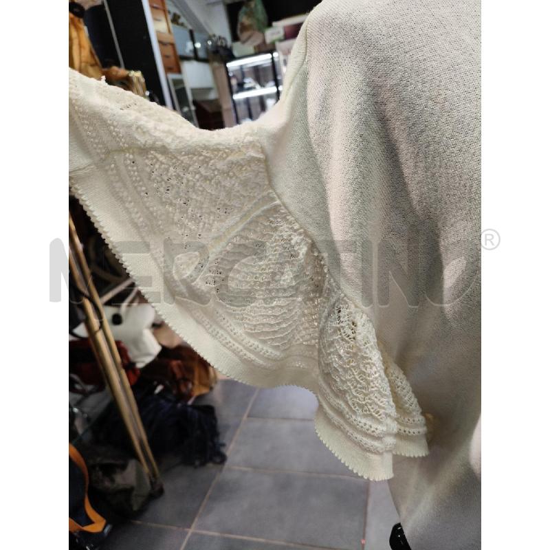 MAGLIA D PATRIZIA PEPE CREMA MAN CROCHET VOLANT | Mercatino dell'Usato Roma talenti 2