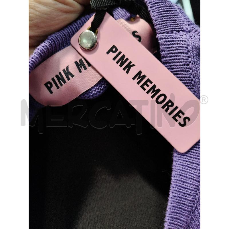 MAGLIA D PINK MEMORIES VIOLA BANDE PIZZO ARANCIO  | Mercatino dell'Usato Roma talenti 5