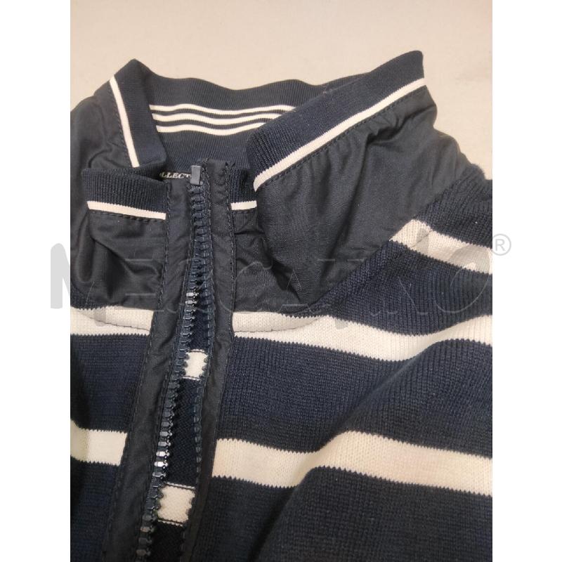 MAGLIA U PAUL & SHARK BLU RIGHE BI ZIP  | Mercatino dell'Usato Roma talenti 4