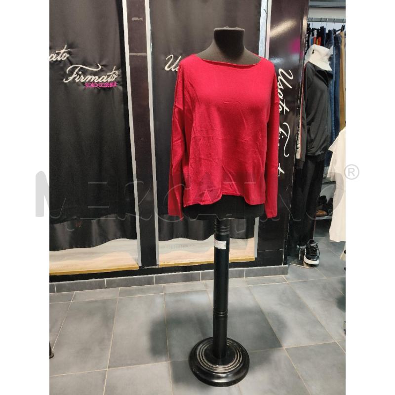MAGLIONE D BLUKEY ROSSO AMPIO LANA CASH | Mercatino dell'Usato Roma talenti 1