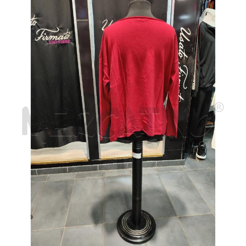 MAGLIONE D BLUKEY ROSSO AMPIO LANA CASH | Mercatino dell'Usato Roma talenti 3