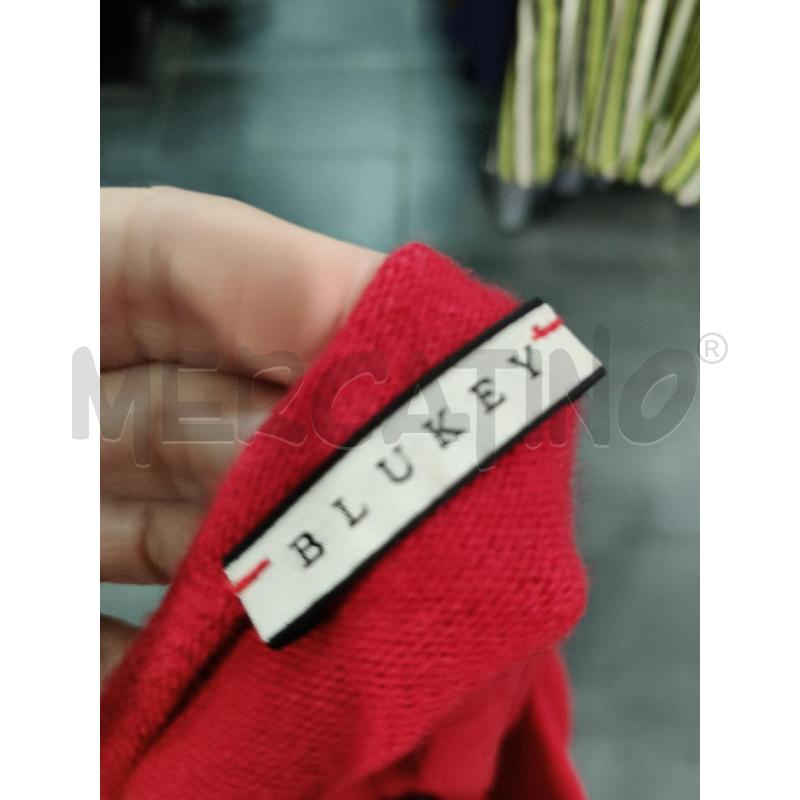 MAGLIONE D BLUKEY ROSSO AMPIO LANA CASH | Mercatino dell'Usato Roma talenti 4