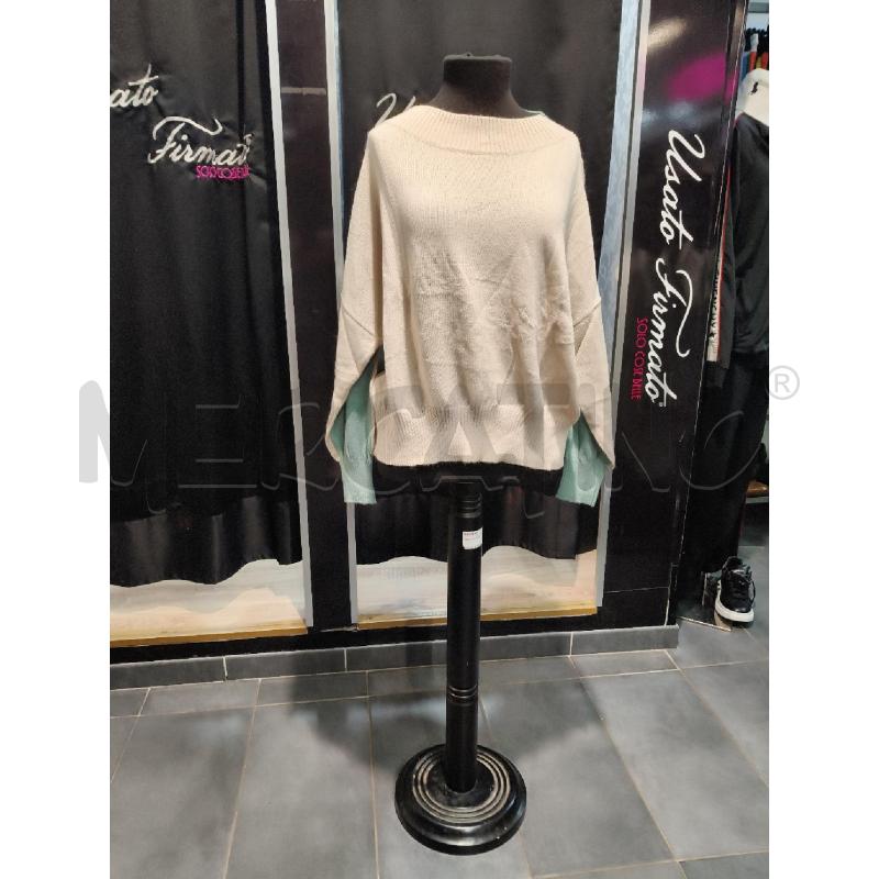 MAGLIONE D INTREND CREMA/VER SALV AMPIO MEZZOC | Mercatino dell'Usato Roma talenti 1