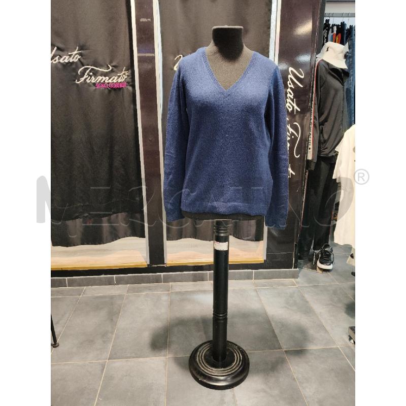 MAGLIONE D ZALANDO ESSENTIAL BLU 100 CASHMERE | Mercatino dell'Usato Roma talenti 1