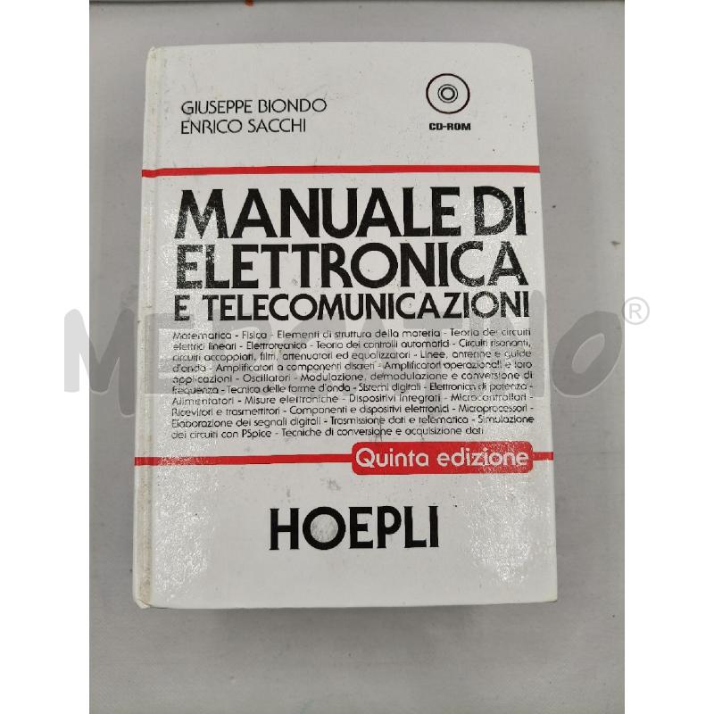 MANUALE DI ELETTRONICA E TELECOMUNICAZIONI HOEPLI QUINTA EDIZIONE | Mercatino dell'Usato Roma talenti 1